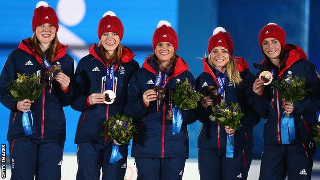 Lauren Gray, Claire Hamilton, Vicki Adams, Anna Sloan, Eve Muirhead