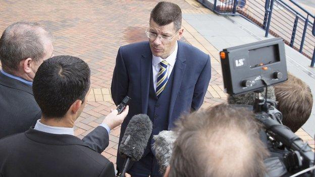 Neil Doncaster says the SPFL had "no other option" for the Scottish League semi-final scheduling