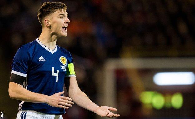 Scotland defender Kieran Tierney