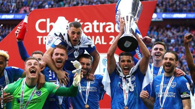 Portsmouth win 2019 EFL Trophy final