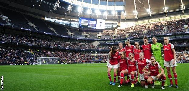 Arsenal team pose