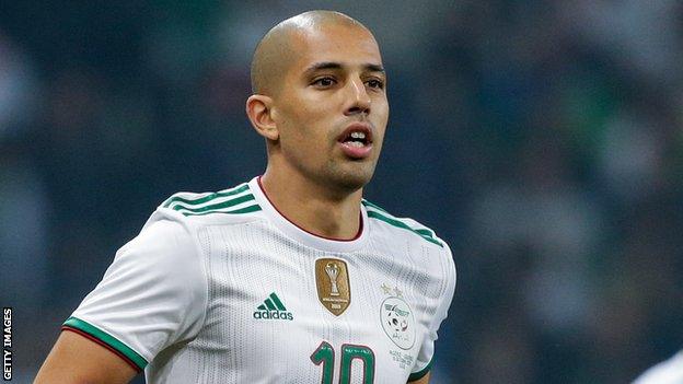 Sofiane Feghouli in action for Algeria