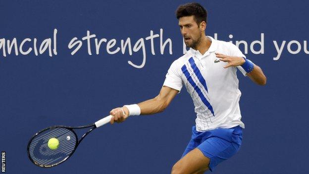 Novak Djokovic in the Western & Southern Open final