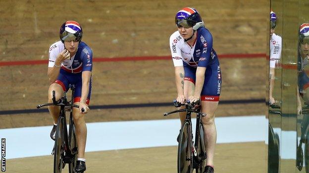 Laura Kenny (left) and Katie Archibald