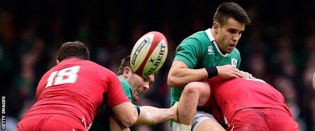 Wales versus Ireland in the 2015 tournament