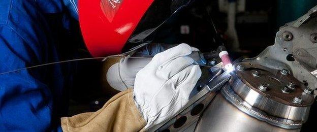 M-Sport engineer working in shell shop