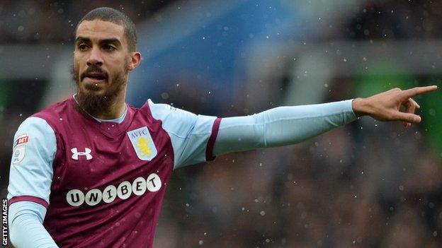 Aston Villa striker Lewis Grabban