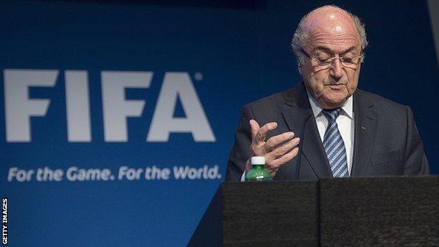 Fifa president Sepp Blatter