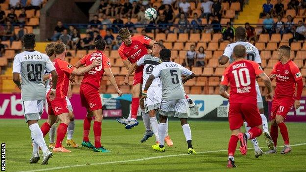 Nomads now drop into the Europa Conference League where they face Kosovan side Prishtina