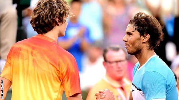 Alexander Zverev and Rafael Nadal