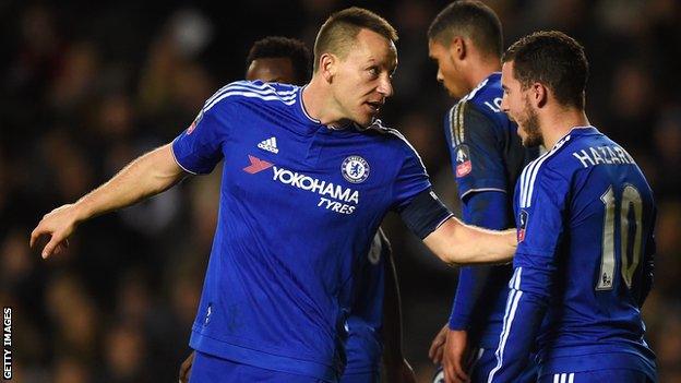 John Terry advising Eden Hazard