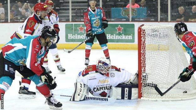 Mike Forney scored two goals for the Belfast Giants in the second period