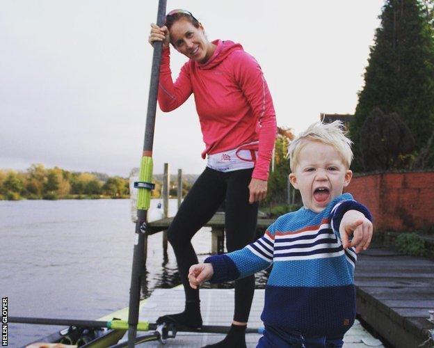 helen glover and her son