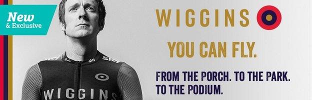 Advertisement for Wiggins brand bicycles