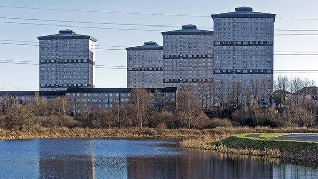 Westercommon Tower blocks in Glasgow