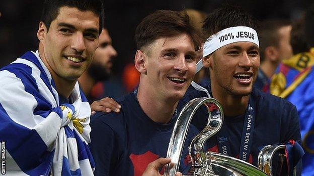 Messi, Neymar, Suarez