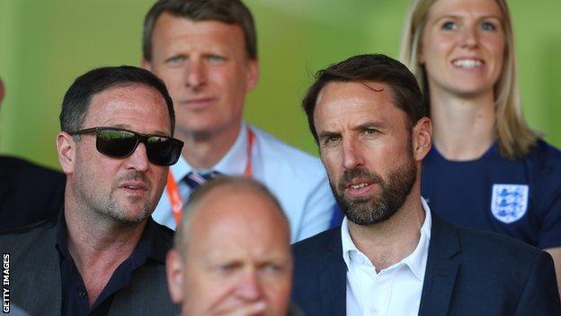 Gareth Southgate, Steve Holland and Matt Crocker