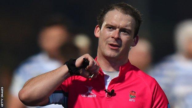 RFU referee Ian Tempest