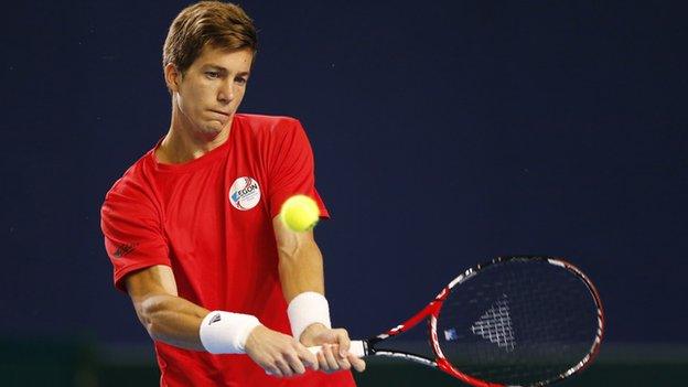 British number two tennis player Aljaz Bedene