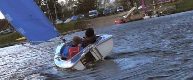 Goz and Ross nearly capsize