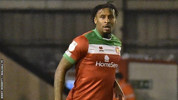 Donervon Daniels initially joined Walsall on a six-month deal from Crewe Alexandra in January