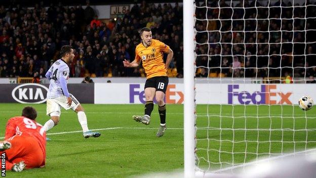Diogo Jota completes his hat-trick