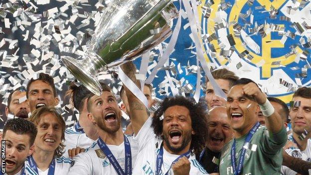 Real Madrid win the Champions League