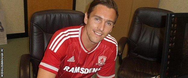 Middlesbrough's new singing Stewart Downing