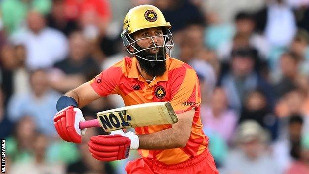 Moeen Ali in action for Birmingham Phoenix