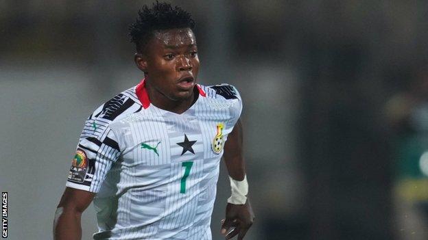 Abdul Fatawu Issahaku in action for Ghana