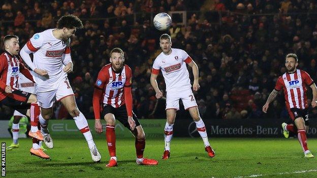 Matt Crooks scores for Rotherham