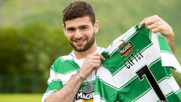 Nadir Ciftci was his Celtic No.7 jersey