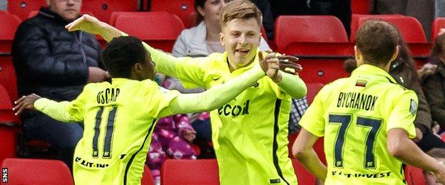 FK Trakai players celebrate