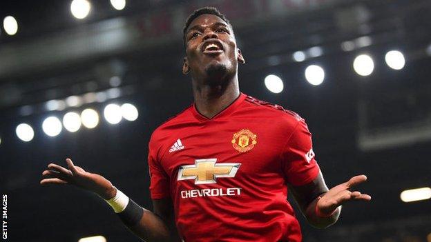 Manchester United midfielder Paul Pogba