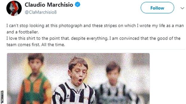 Claudio Marchisio tweet