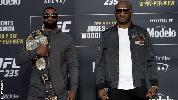 Tyron Woodley and Kamaru Usman