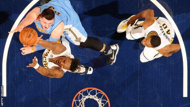 Indiana Pacers and Denver Nuggets