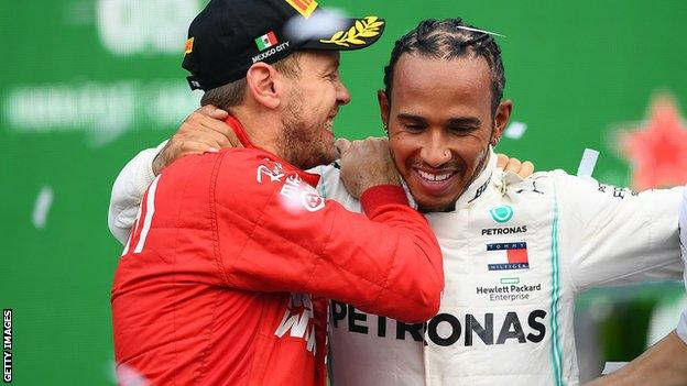 Sebastian Vettel and Lewis Hamilton