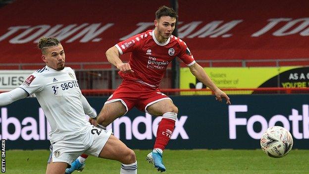 Nick Tsaroulla in action for Crawley