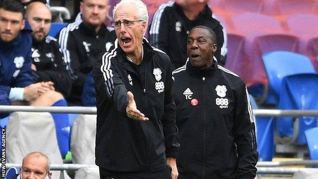 Mick McCarthy and assistant Terry Connor