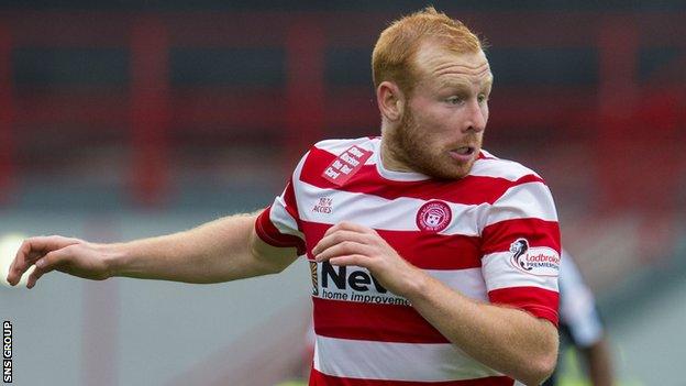 Accies defender Ziggy Gordon