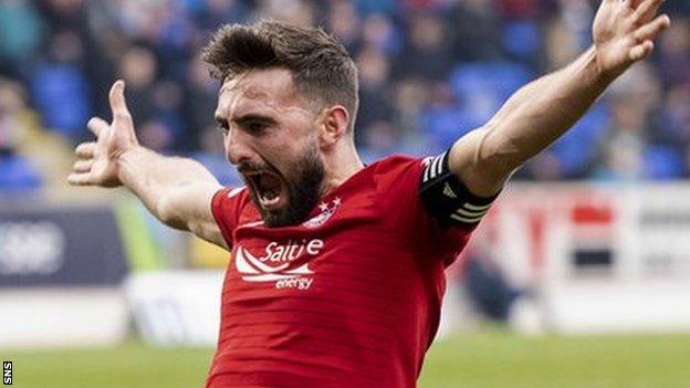 Shinnie has played every minute of Aberdeen's campaign so far, but is suspended for Sunday's Scottish Cup semi-final