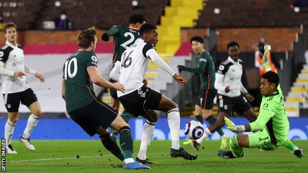 Tosin Adarabioyo scores an own goal against Tottenham