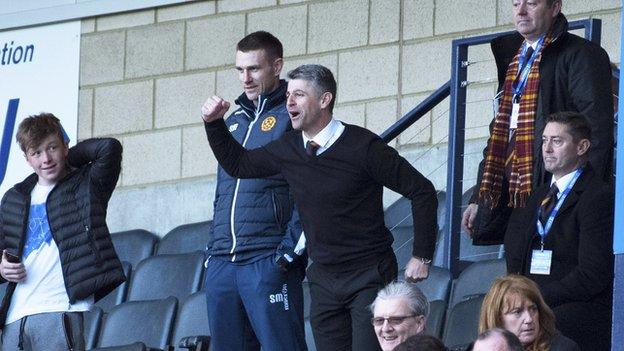 Motherwell manager Stephen Robinson