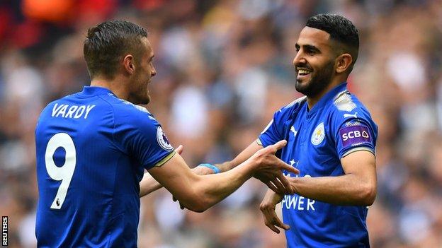 Jamie Vardy and Riyad Mahrez