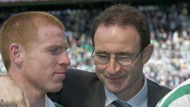 Neil Lennon and Martin O'Neill