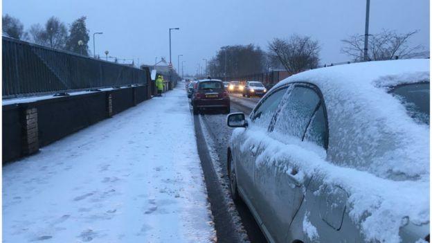 Snow on the road