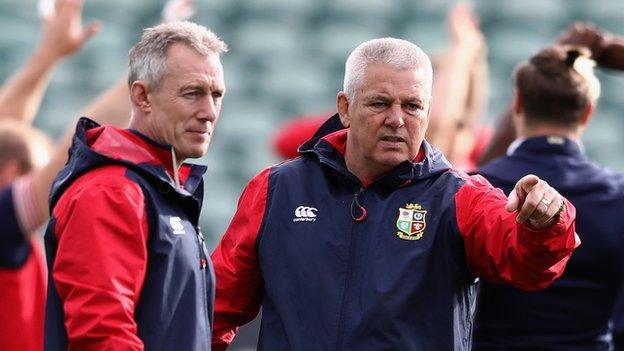 Rob Howley and Warren Gatland