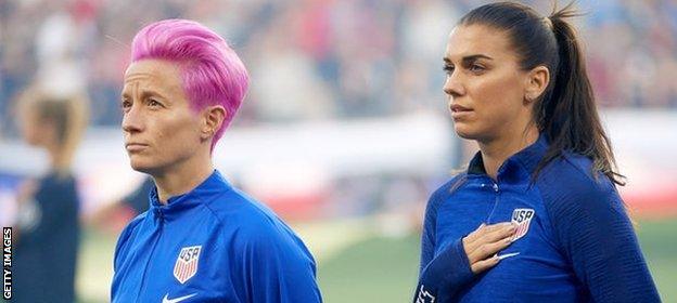 Megan Rapinoe and Alex Morgan