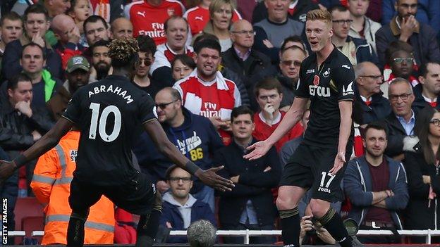 Sam Clucas and Tammy Abraham